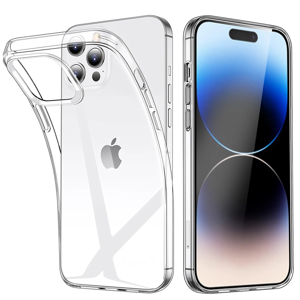 Transparent Phone Case For iPhone 16 11 12 13 14